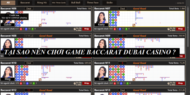 Tại sao nên chơi game Baccarat Dubai Casino?