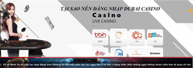 Tại sao nên đăng nhập Dubai Casino?